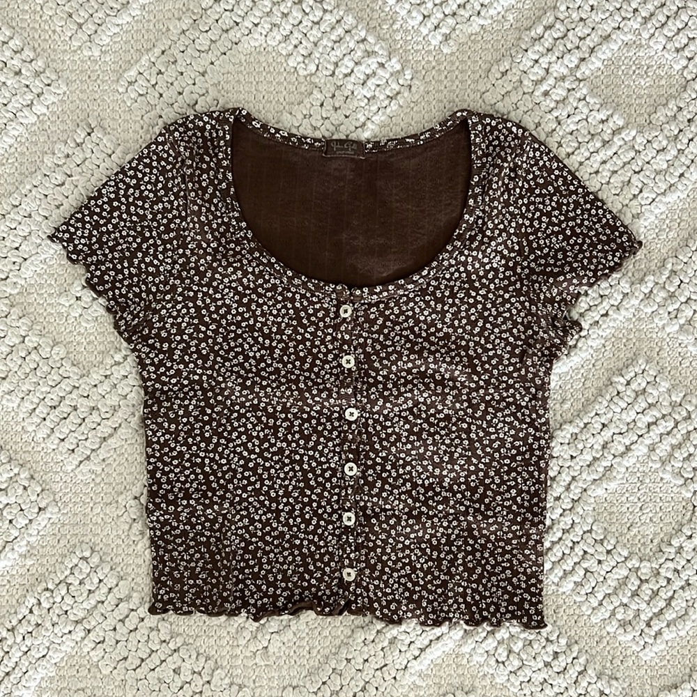 brandy melville button top
